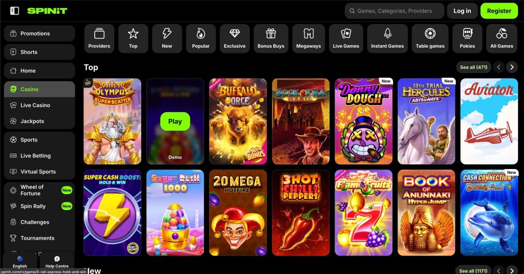 spinit casino bonuse code