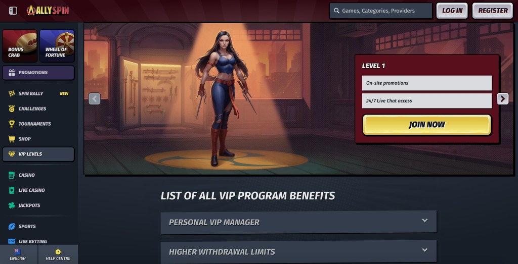 allyspin casino review