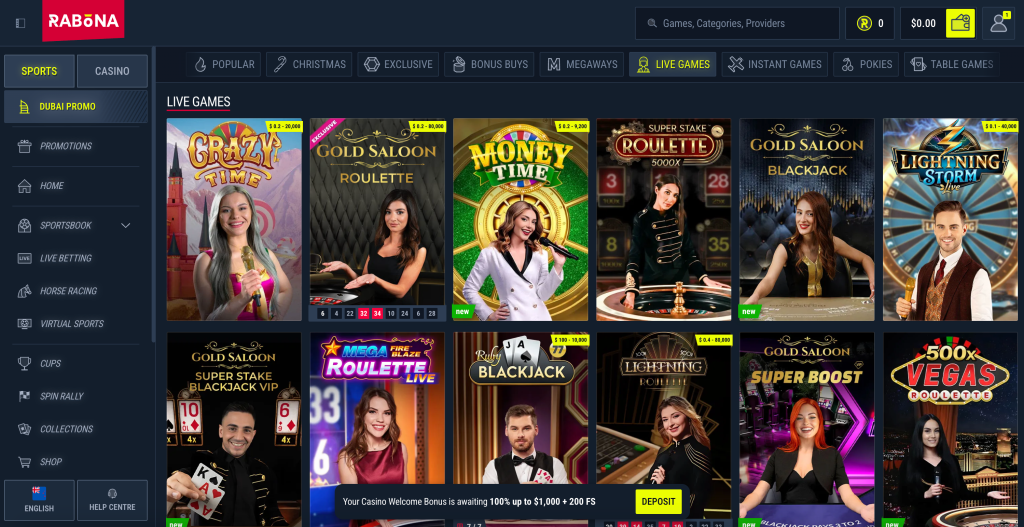 low deposit casino nz