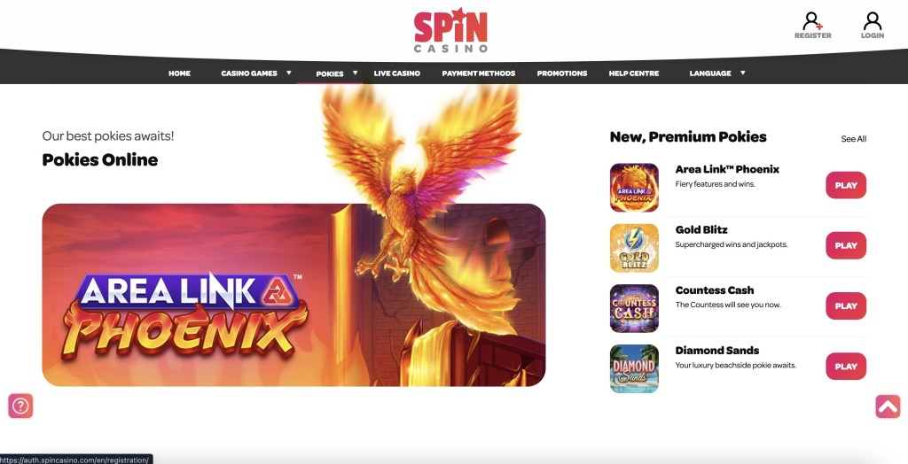 spin casino online