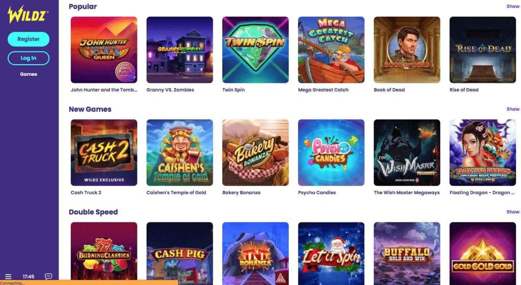 wildz casino review