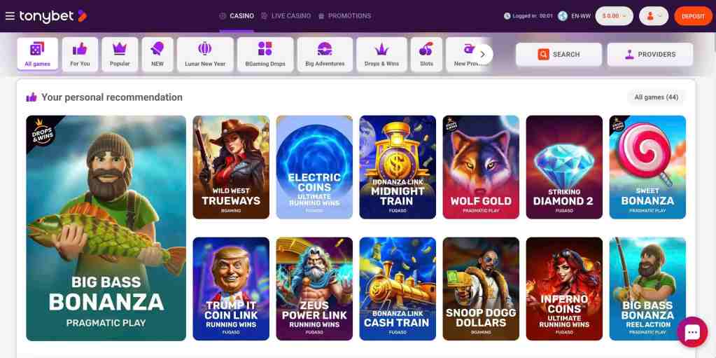 tonybet no deposit bonus