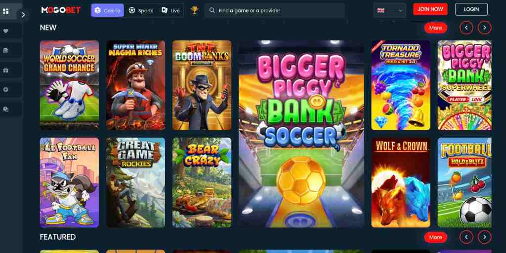 games of mogobet casino