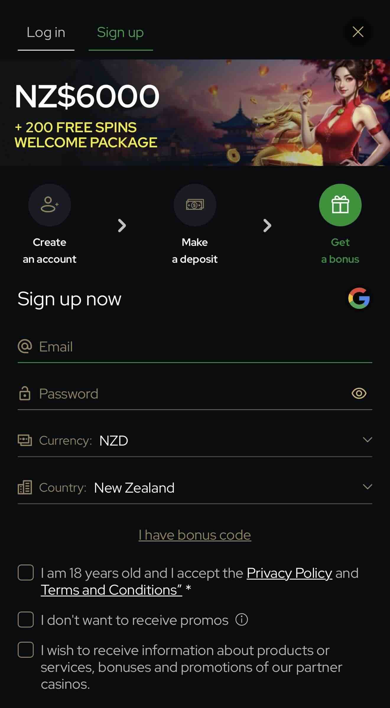 katsubet mobile login page image